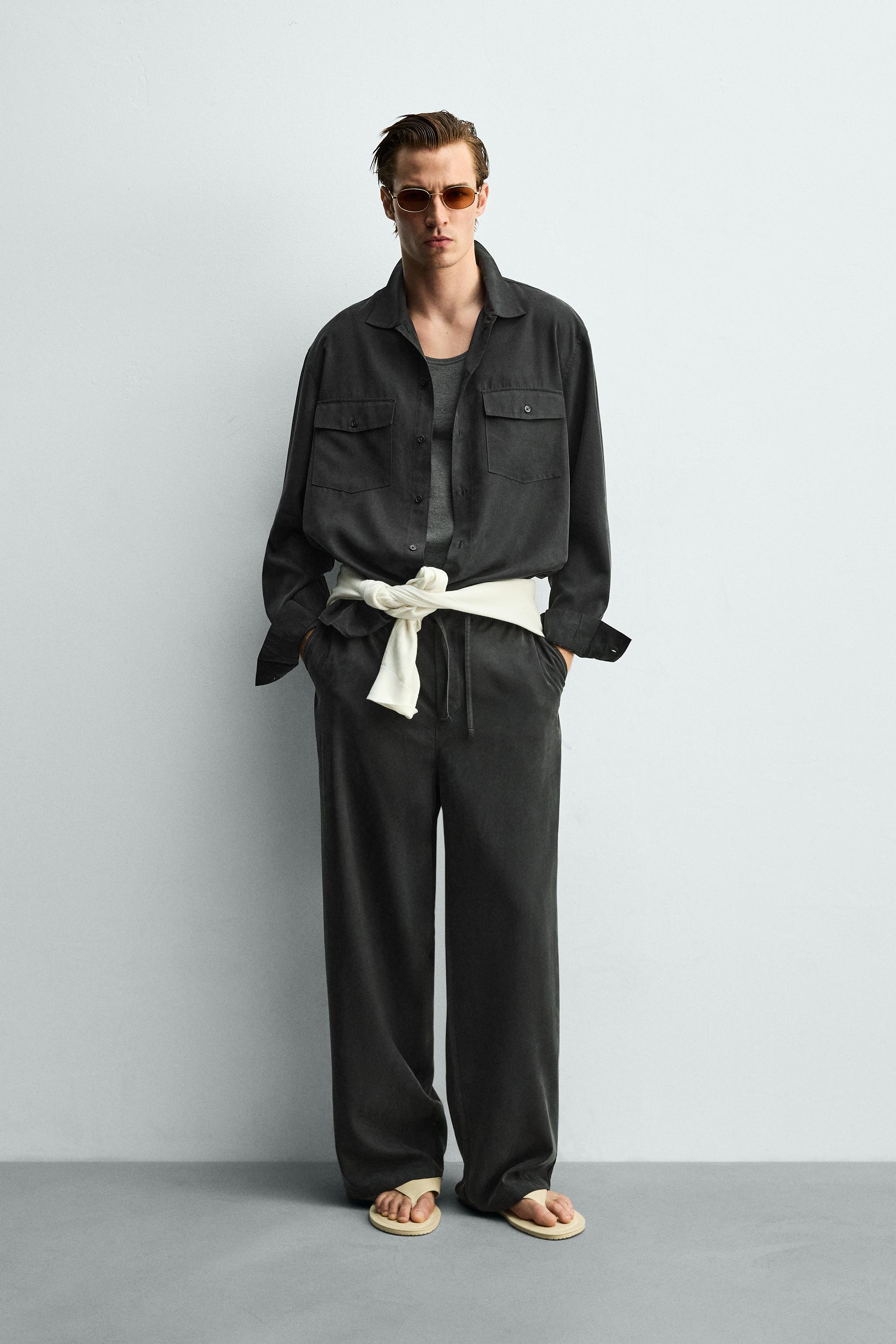 RELAXED FIT FLUID SHIRT WITH POCKETS
